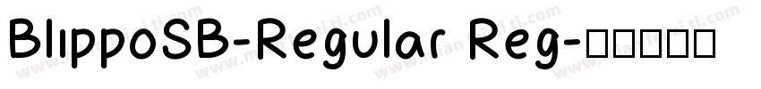 BlippoSB-Regular Reg字体转换